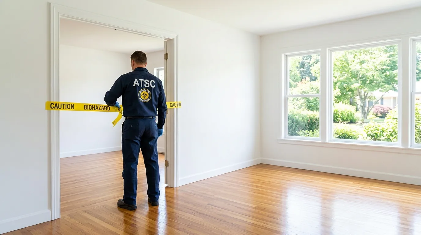 Certified biohazard cleanup crew performing Crime Scene Cleanup in North Hills